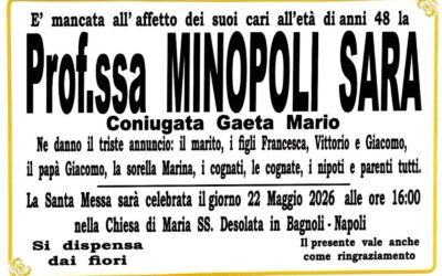 Prof.ssa MINOPOLI SARA